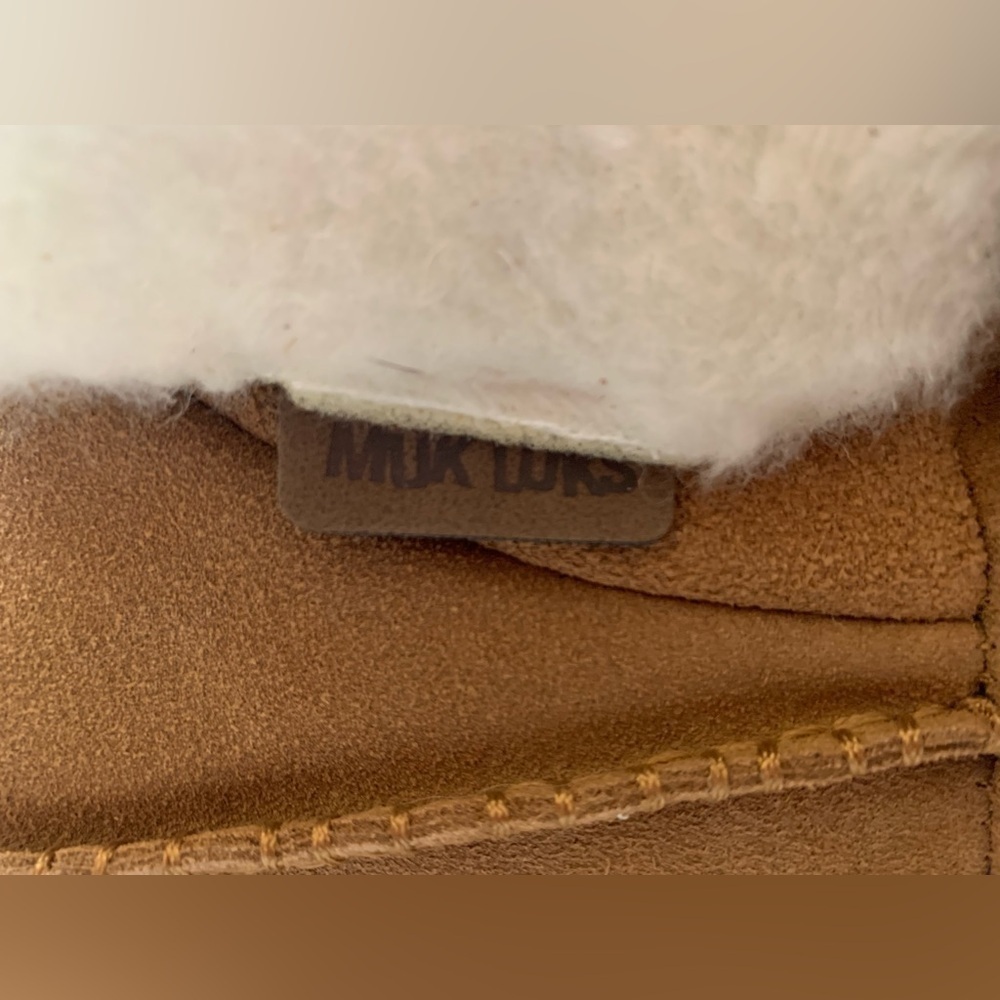 Leather Goods by MUK LUKS Camel Veroni Fringe Suede Boot women’s size 9 - Picture 9 of 16